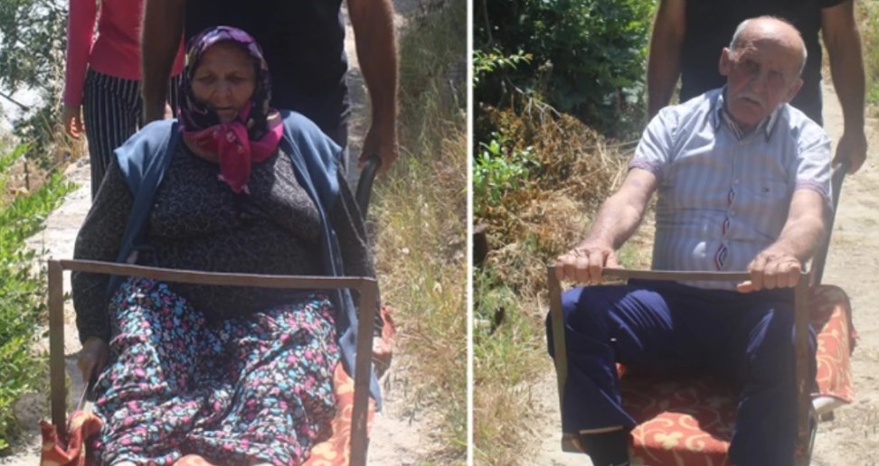 Çile dolu hastane yolu! Yaşlı çift yetkililerden yardım istiyor