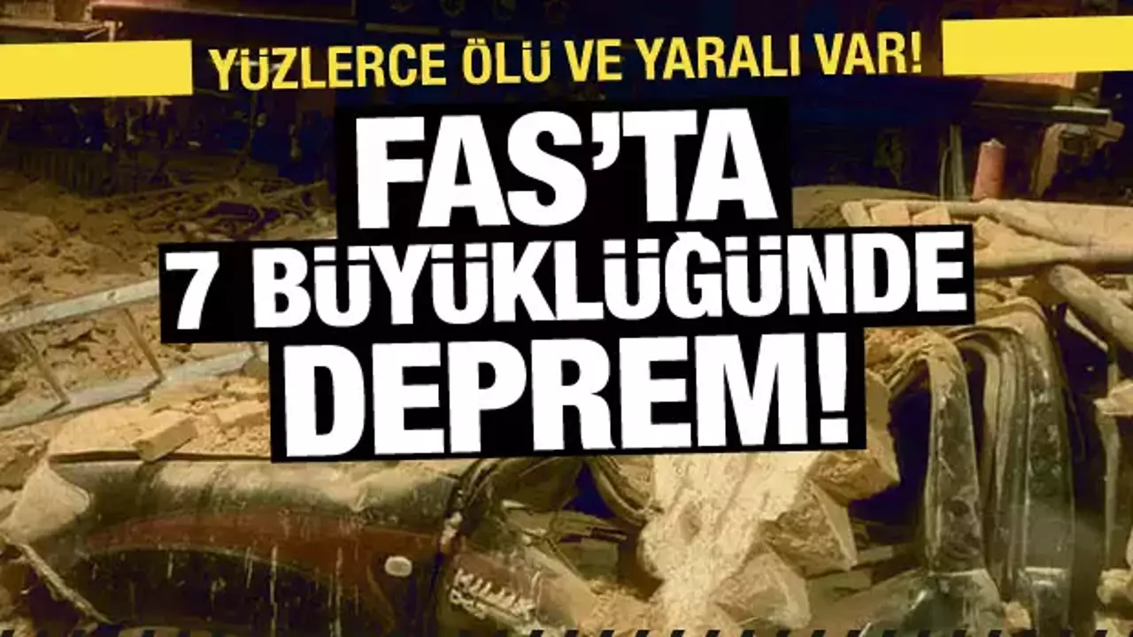 Fas'taki deprem İnsanlar can havliyle kendilerini sokağa böyle attı