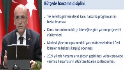 Şimşek: Bu sene hiçbir bakanlık ödeneklerini kesinlikle aşamayacak 