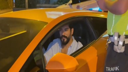 Burak Özçivit, yeni aldığı son model aracıyla polis çevirmesine takıldı 